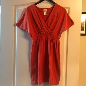 Orange knit dress L GUC
